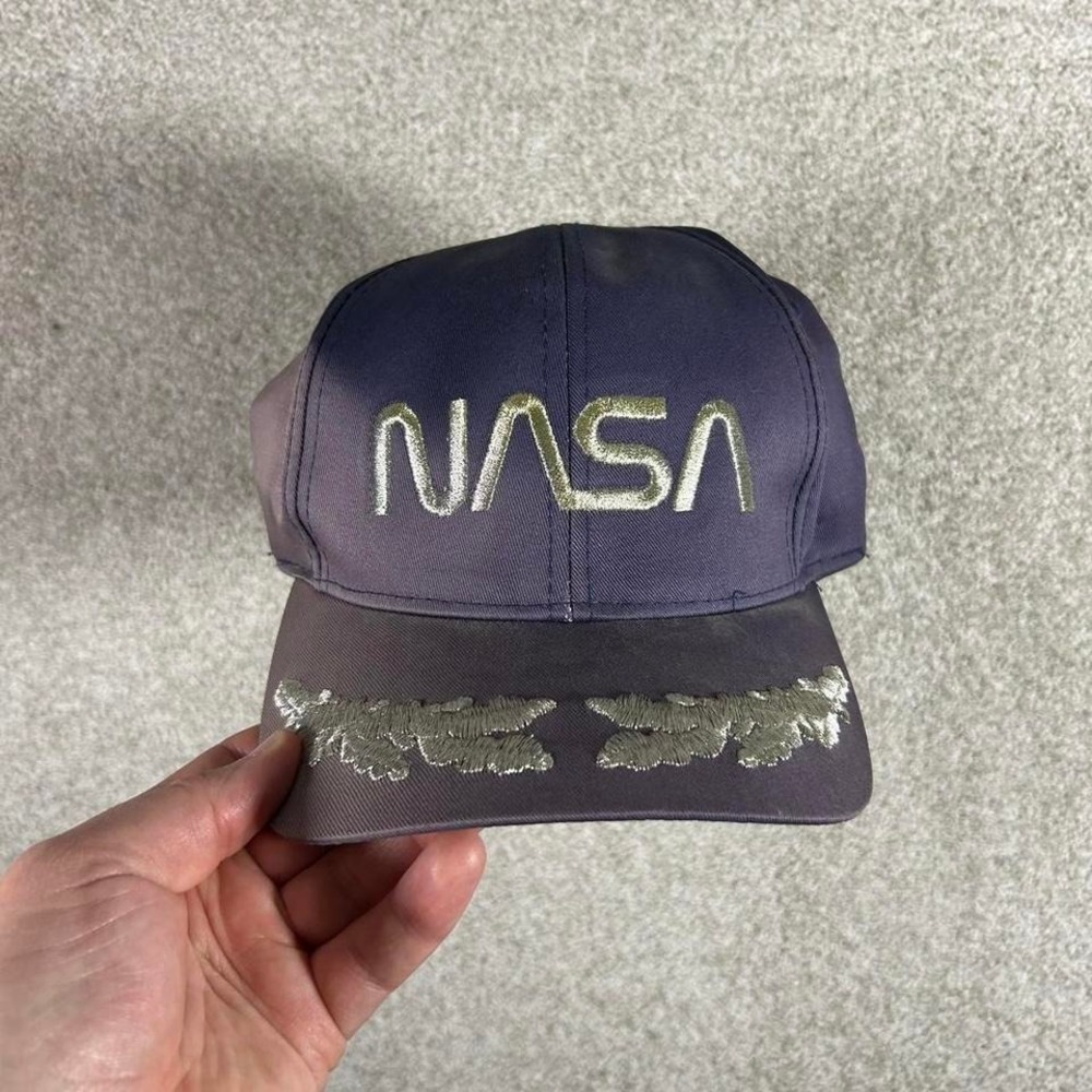 Vintage 90s NASA space faded SnapBack hat cap OSFA